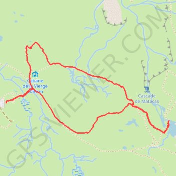 Trace GPS Troumouse - Lac des Aires, itinéraire, parcours