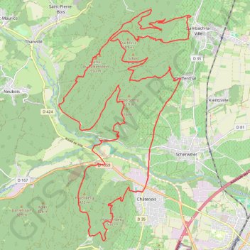 Trace GPS Randuro dans le Bas-Rhin, itinéraire, parcours