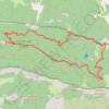 Trace GPS La Forêt de Saou, retour par le Pas de la Motte, itinéraire, parcours