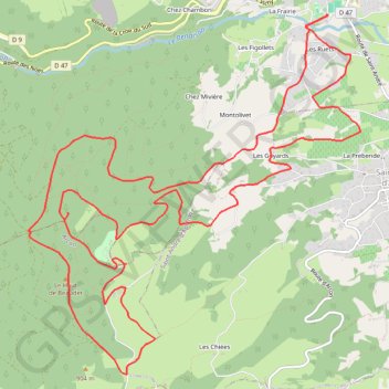 Trace GPS Le Haut de Beaudet - Renaison, itinéraire, parcours