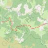 Trace GPS Sur le Gr 68 Le Bleymard - Auriac, itinéraire, parcours