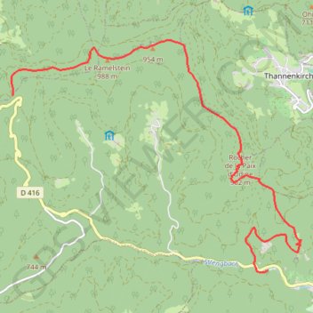 Trace GPS Massif du Taennchel, itinéraire, parcours