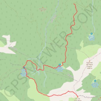Trace GPS Pic de l'Escalette depuis Juzet-d'Izaut, itinéraire, parcours
