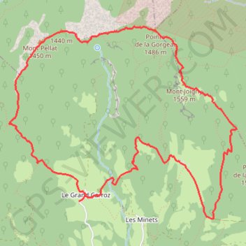 Trace GPS Traversée du Mont Pellat au Mont Joigny - Entremont-le-Vieux, itinéraire, parcours