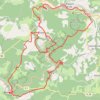 Trace GPS Bruniquel-Couyrac-grotte du Capucin, itinéraire, parcours