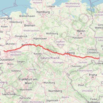 Trace GPS Görlitz - Alpen, itinéraire, parcours