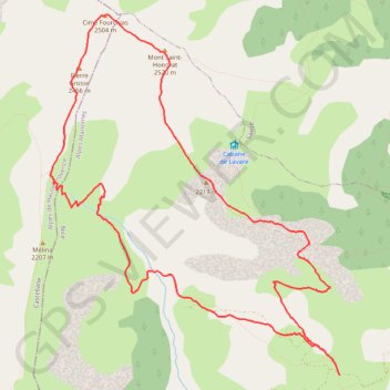 Trace GPS Daluis La Pinea, Saint Honorat, Fourchias Melina, itinéraire, parcours