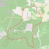 Trace GPS Etang de la capelle Masmolène - Les combes, itinéraire, parcours