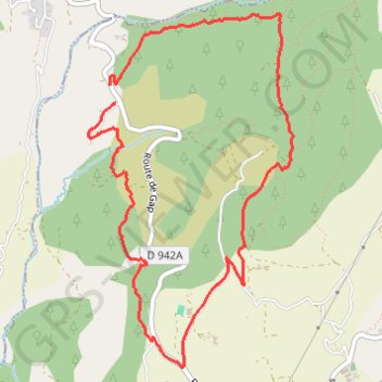 Trace GPS Col de la Sentinelle, itinéraire, parcours