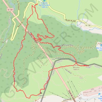 Trace GPS Col de Bessata, itinéraire, parcours