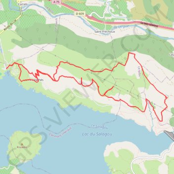 Trace GPS Capitelles de l'Auverne, itinéraire, parcours