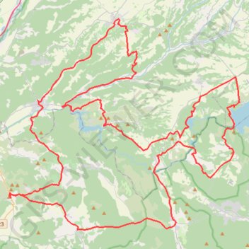 Trace GPS Ginasservis et les Lacs du Verdon, itinéraire, parcours
