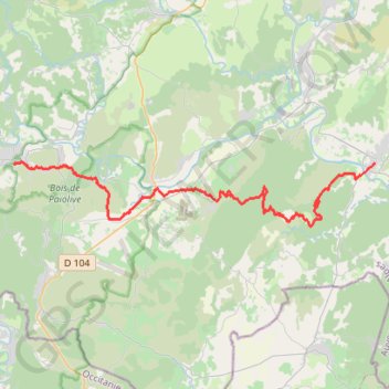 Trace GPS GTA5 Les Vans VallonPtd'Arc, itinéraire, parcours