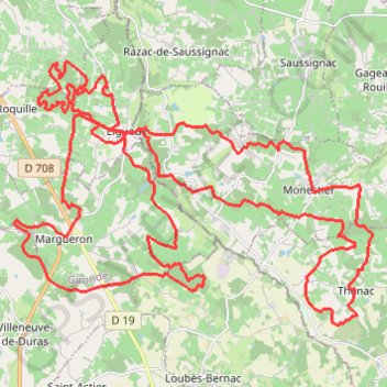 Trace GPS Ligueux et ses singles en forêt !, itinéraire, parcours
