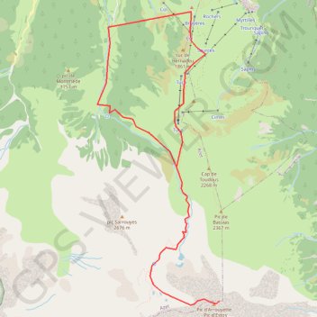 Trace GPS Pic d'Estos, itinéraire, parcours