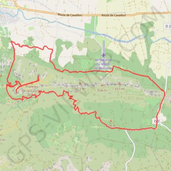 Trace GPS Plateau de la Caume - Vallongue, itinéraire, parcours