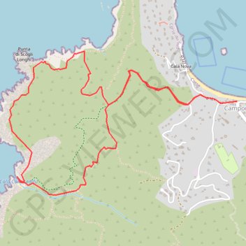 Trace GPS Migini - Campomoro, itinéraire, parcours