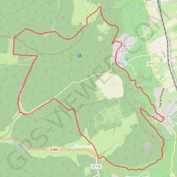 Trace GPS Mont-le-Vignoble, itinéraire, parcours