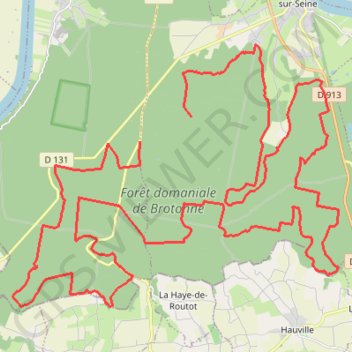 Trace GPS Caux bike Ride - Vatteville-la-Rue, itinéraire, parcours