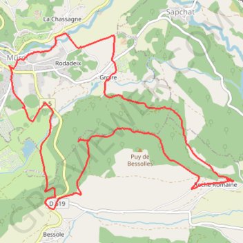 Trace GPS La Roche Romaine, itinéraire, parcours