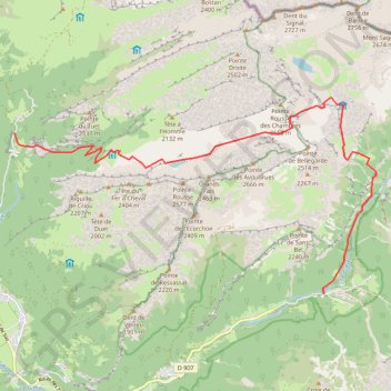 Trace GPS Sixt Samoens par refuge Vogealle, itinéraire, parcours