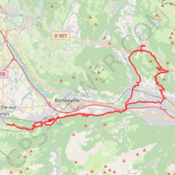 Trace GPS Saint-Sixt - Mieussy, itinéraire, parcours