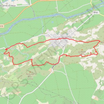 Trace GPS Tourouzelle, itinéraire, parcours