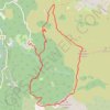 Trace GPS Puy de Tourrettes et Pic de Courmettes depuis Courmes, itinéraire, parcours
