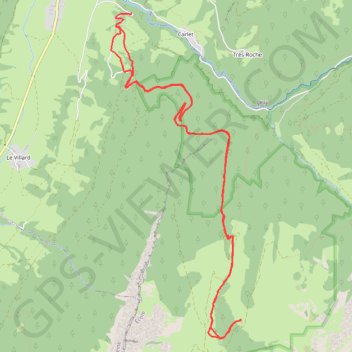 Trace GPS Chalet du Lauzarin, itinéraire, parcours