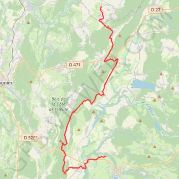 Trace GPS Boissia - Fay-en-Montagne, itinéraire, parcours