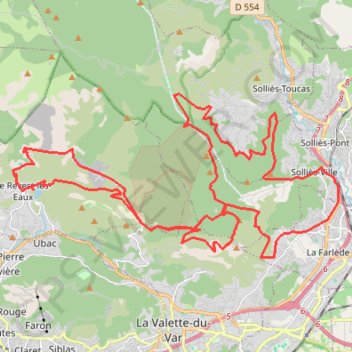 Trace GPS Le grand tour du Coudon, itinéraire, parcours