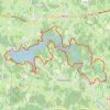 Trace GPS --Lapte--Tour du barrage de Lavalette_route, itinéraire, parcours