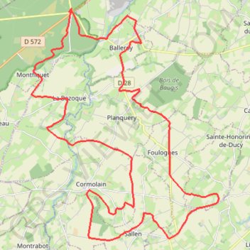 Trace GPS Rando Bayeux, itinéraire, parcours