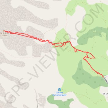 Trace GPS Tête d'Oriol, itinéraire, parcours
