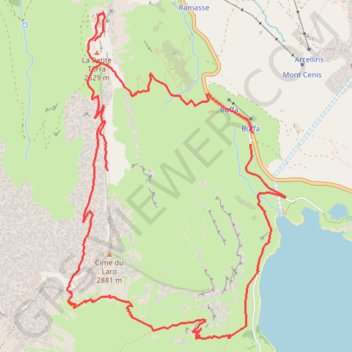 Trace GPS Laro - Beccia, itinéraire, parcours