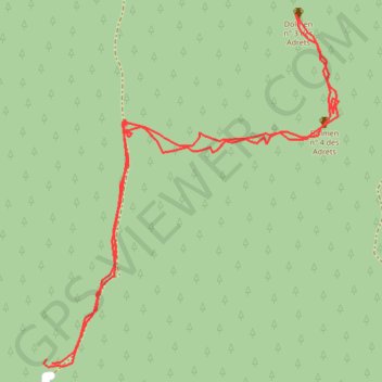 Trace GPS Le Val - Dolmens des Adrets, itinéraire, parcours