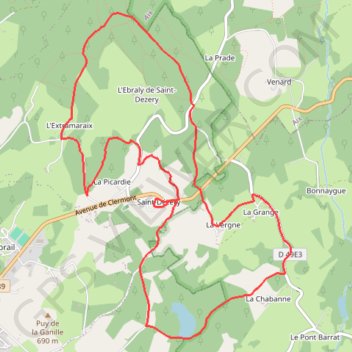 Trace GPS Vie d'antan - Saint-Dézéry - Pays de Haute Corrèze, itinéraire, parcours