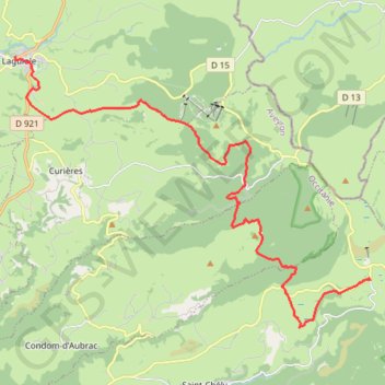 Trace GPS Tour des Monts d'Aubrac. D'Aubrac à Laguiole, itinéraire, parcours