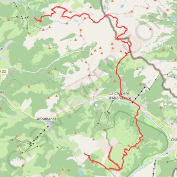 Trace GPS Trilogie Oche Bise Grange, itinéraire, parcours