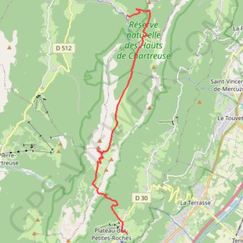 Trace GPS Rocheplane-Bellefond, itinéraire, parcours