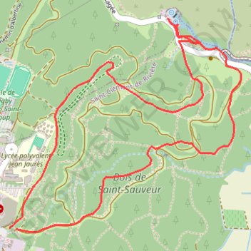 Trace GPS Source du Lez, itinéraire, parcours