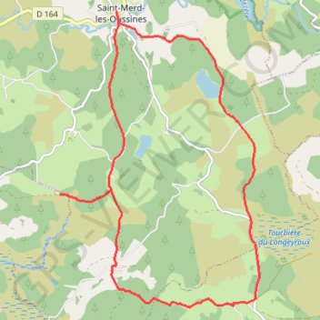 Trace GPS Du site des Cars à la tourbière du Longeyroux - Saint-Merd-les-Oussines - Pays de Haute Corrèze, itinéraire, parcours