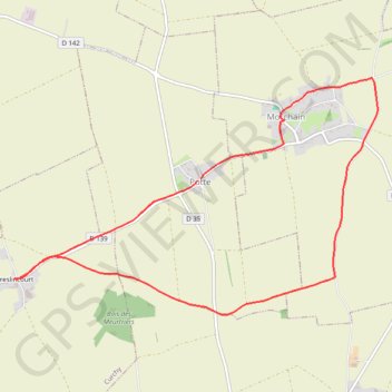 Trace GPS Circuit des Calvaires - Autour du Pré Lacroix - Potte, itinéraire, parcours