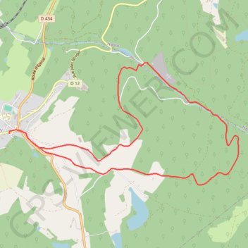 Trace GPS Chemins du Cœur des Vosges - La Hutte, itinéraire, parcours