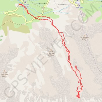 Trace GPS Crete d'Agalops, itinéraire, parcours
