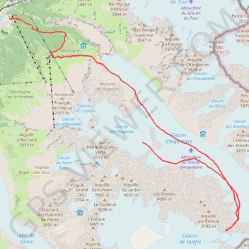Trace GPS Pointe Eales, itinéraire, parcours