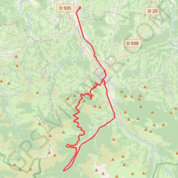 Trace GPS Bagnères, Couret, Hourc, Chiroulet, itinéraire, parcours