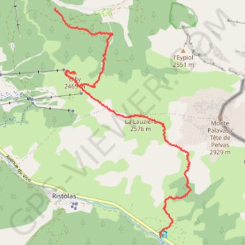 Trace GPS GR58 - La Monta-Le Roux par crêtes, itinéraire, parcours
