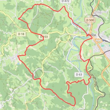 Trace GPS Le Velay des 3 Rivières - Le Circuit de Pouzols -Tence, itinéraire, parcours