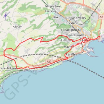Trace GPS Capel-le-Ferne, itinéraire, parcours